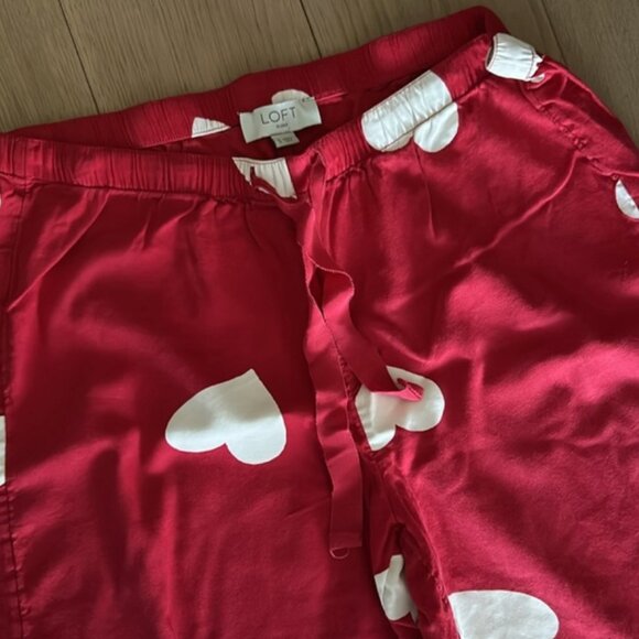 Loft scattered hearts pajama pants - Picture 3 of 4